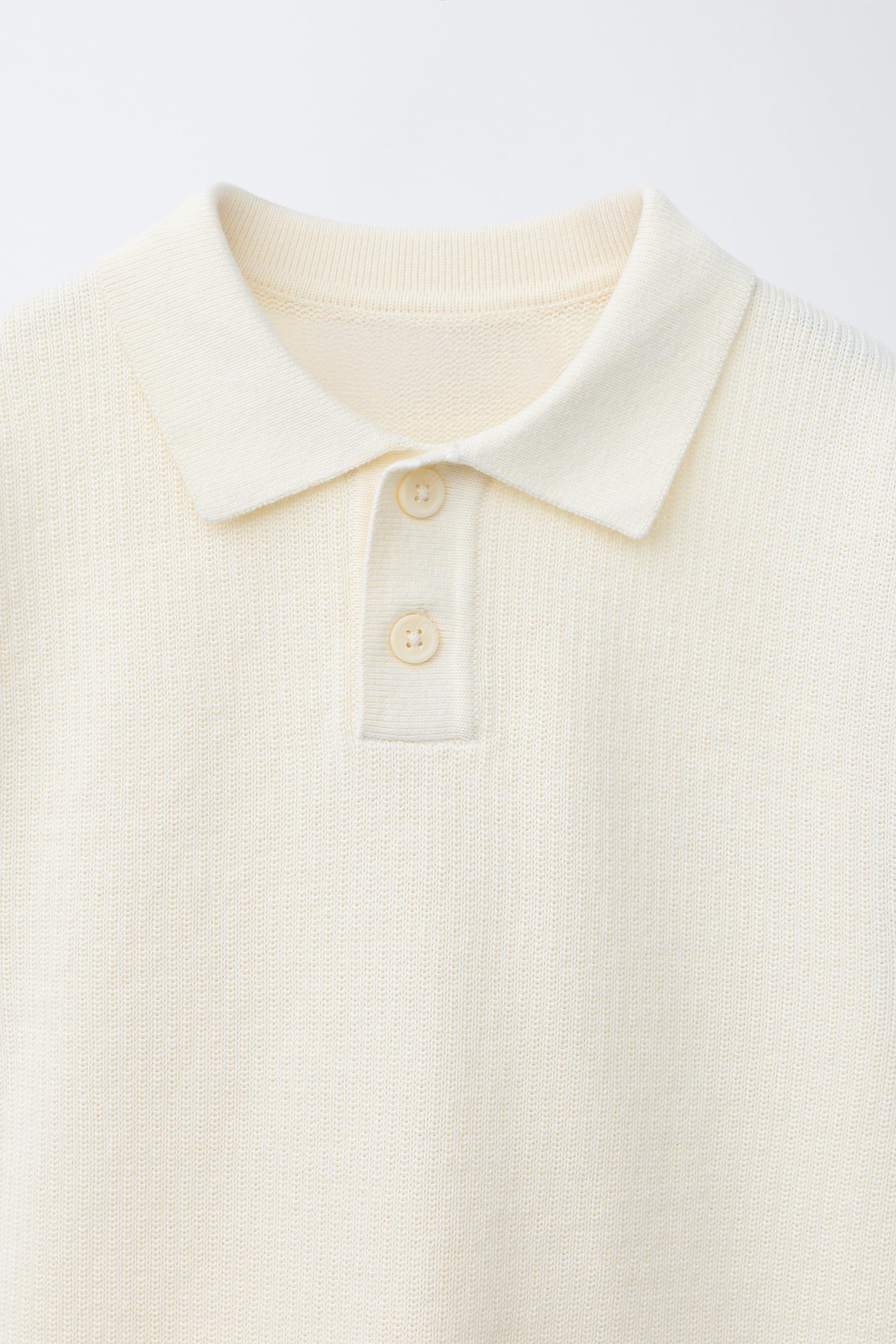 PLAIN TEXTURED POLO SHIRT